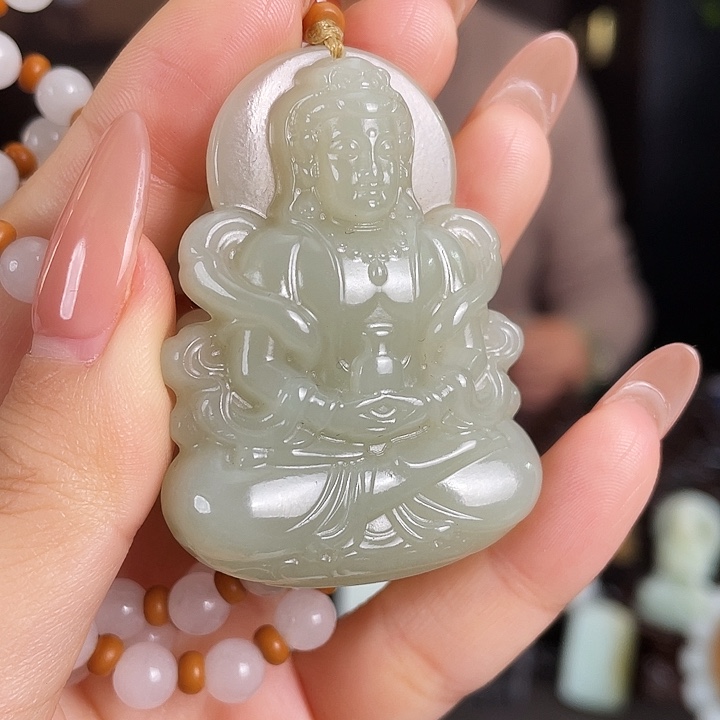 和田玉未镶嵌颈饰定制发货