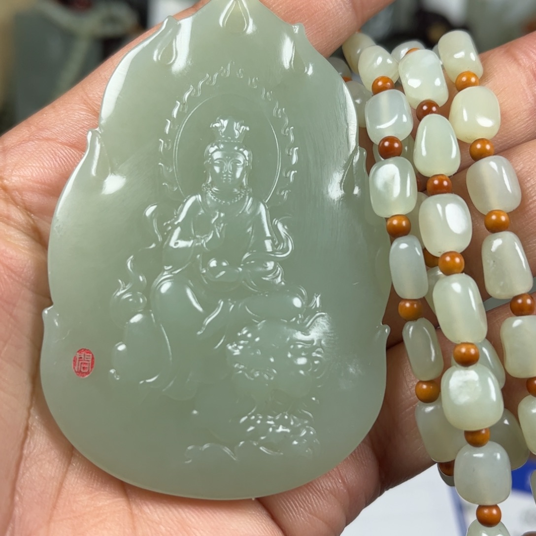 和田玉未镶嵌挂件