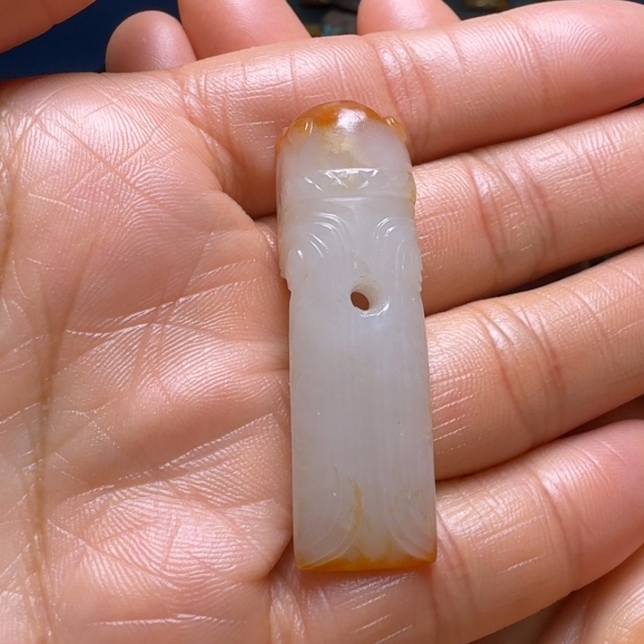 和田玉（糖玉）挂件未镶嵌