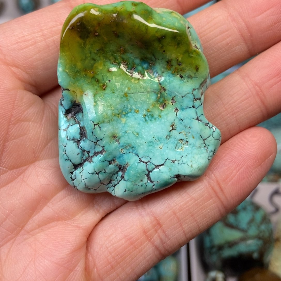 绿松石珠宝奇石未镶嵌老*头