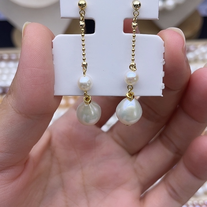 颈饰银S925镶嵌淡水珍珠