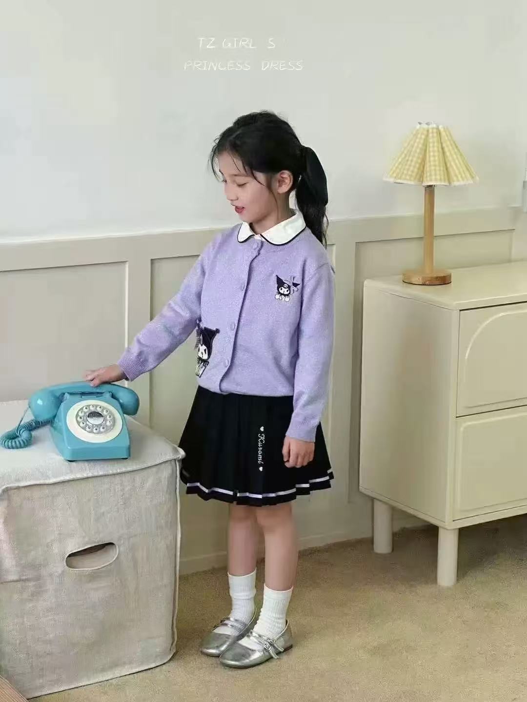 【新疆包邮】儿童学院风库洛米三件套G908