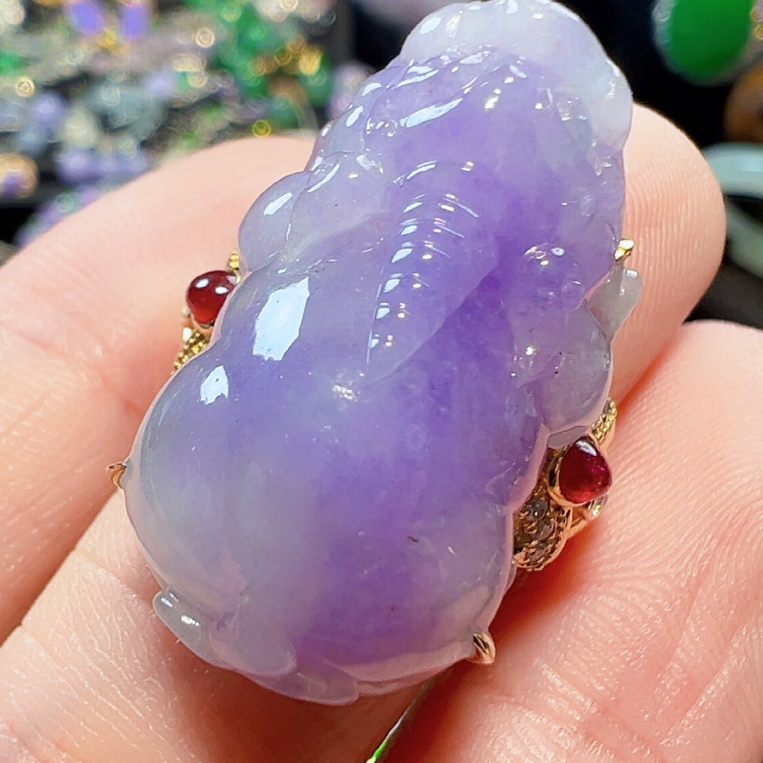 翡翠戒指18K金镶嵌签收后24小时鉴赏期