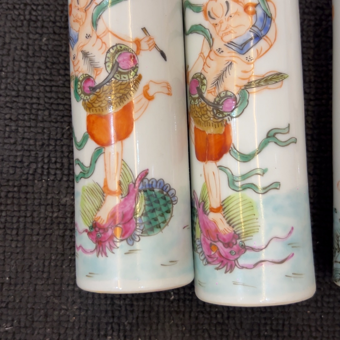 橘***海瓷片瓷器摆件、茶室雅器