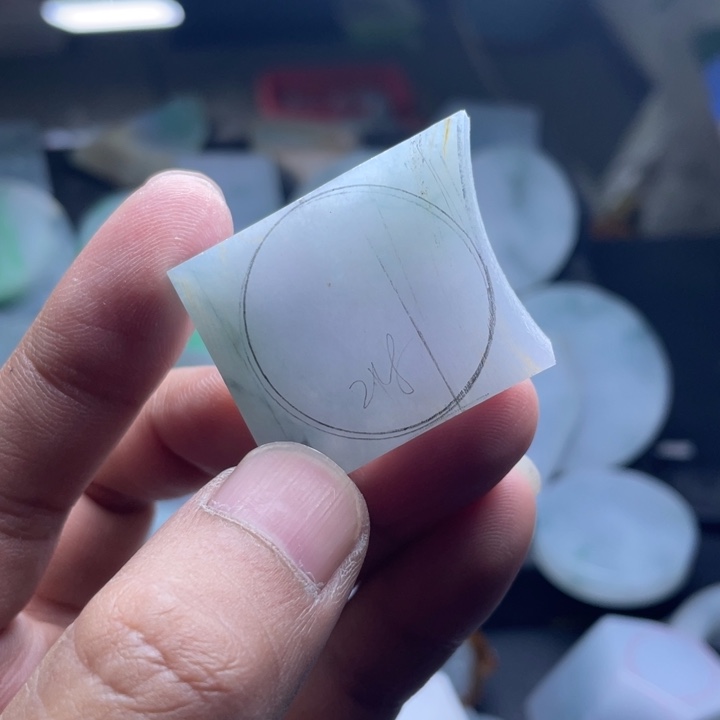 平***安定制翡翠未镶嵌包工平安扣