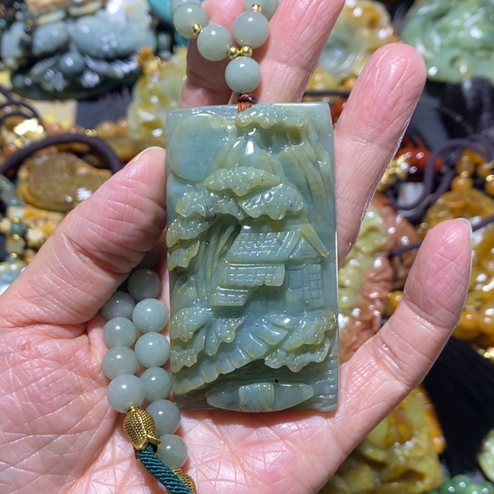 岫玉岫玉吊坠未镶嵌