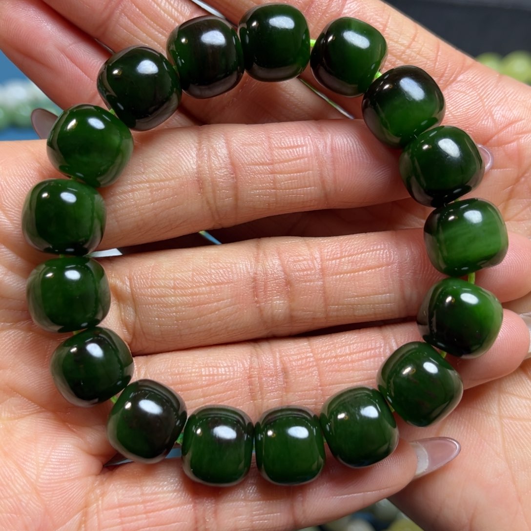 和田玉手串卡13未镶嵌