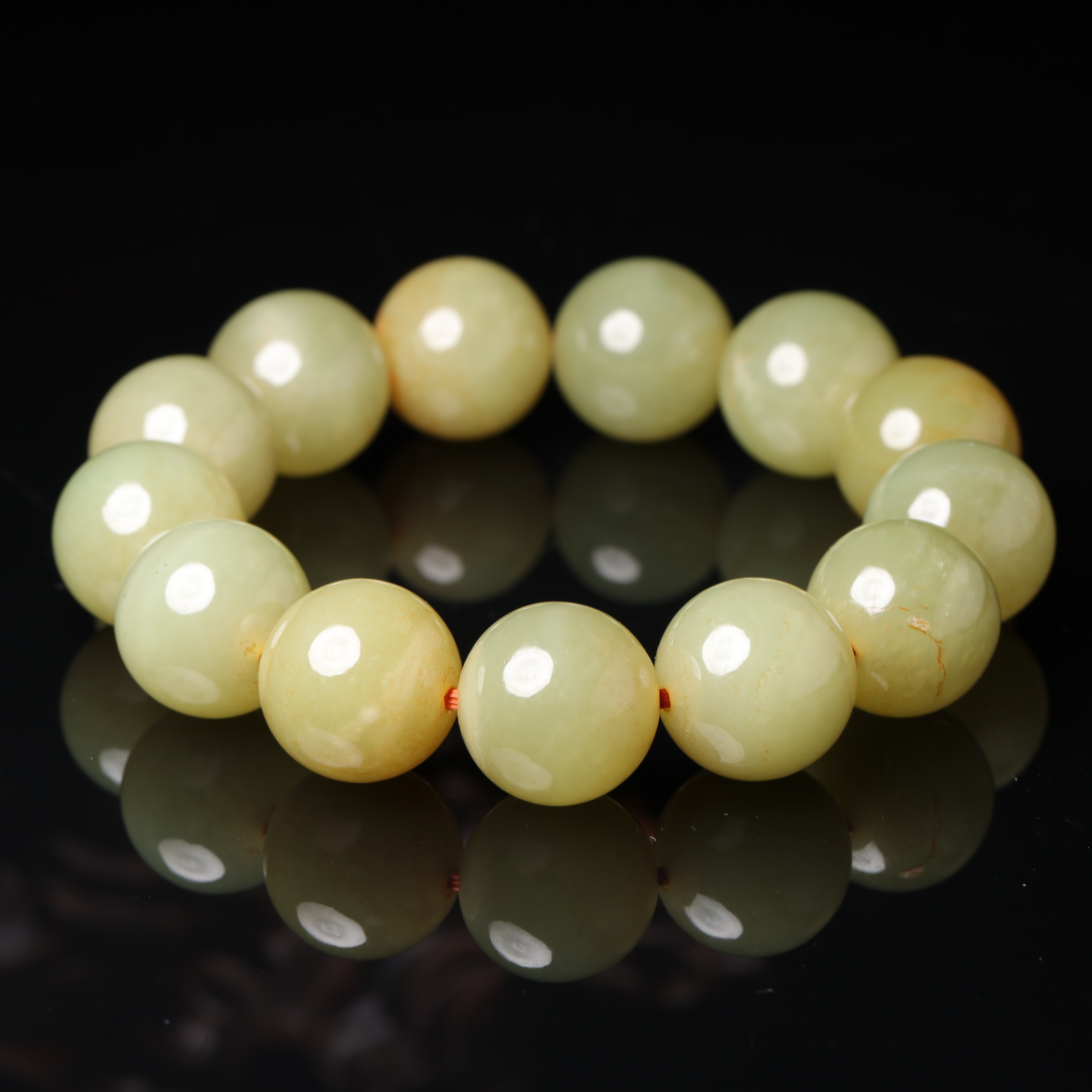 清代和田玉素手串