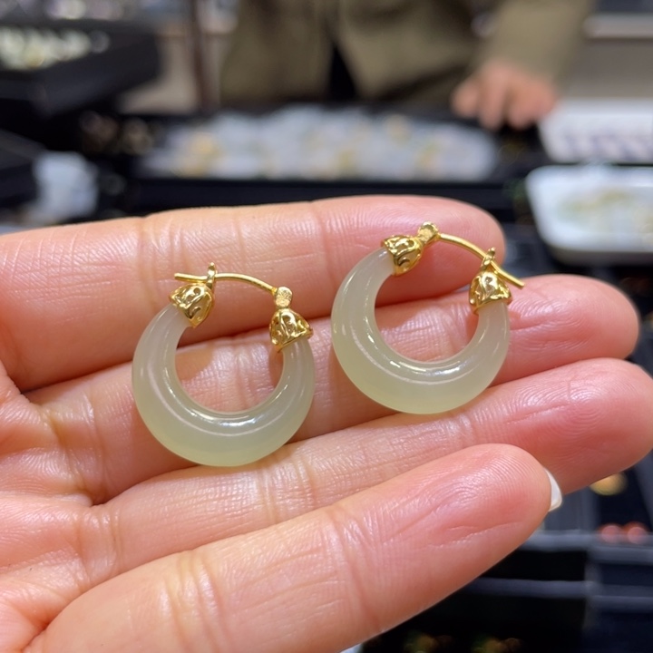 吊坠925银S925耳圈