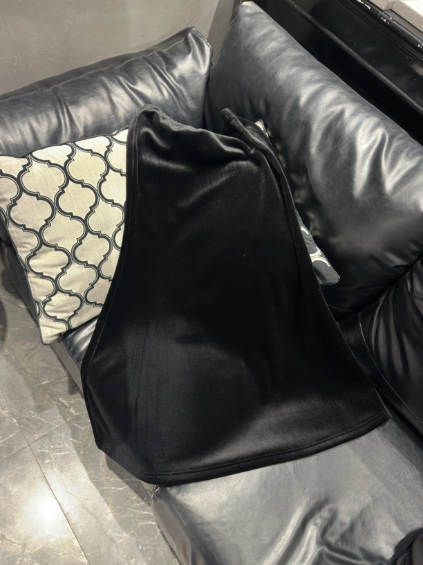 丝绒气质鱼尾半身长裙