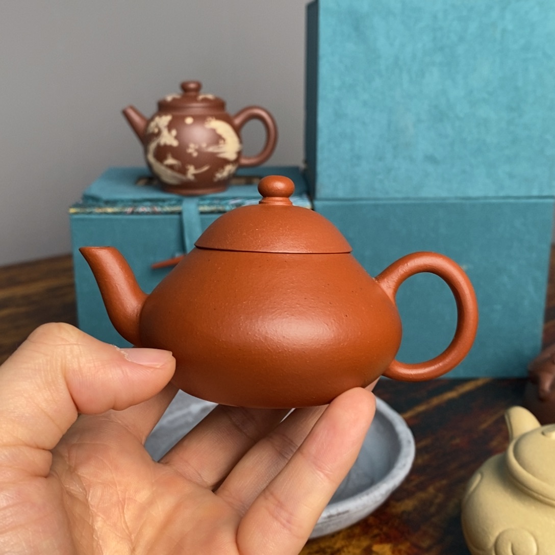紫砂茶壶嘉道梨允公底款95毫升