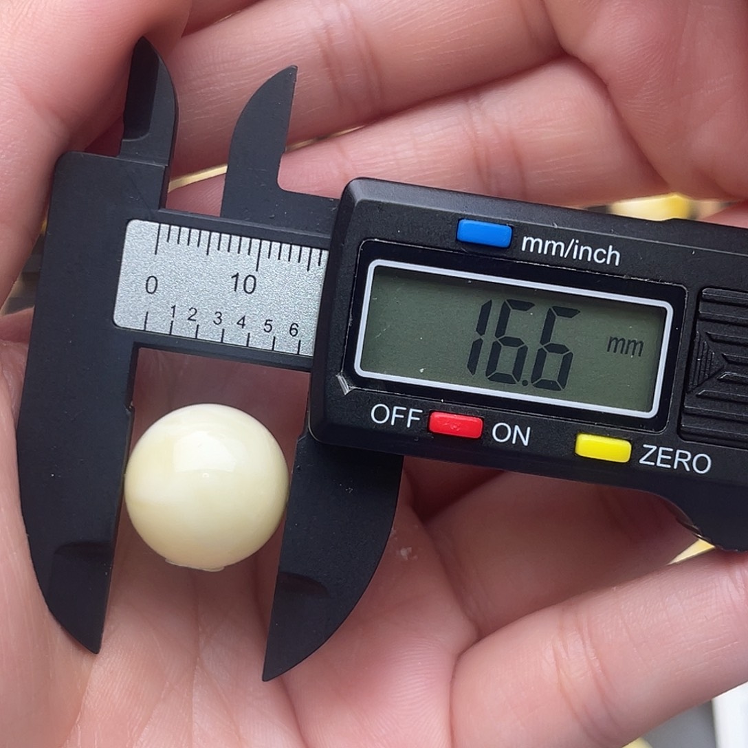 琥珀未镶嵌裸石蜜蜡圆珠梦全白