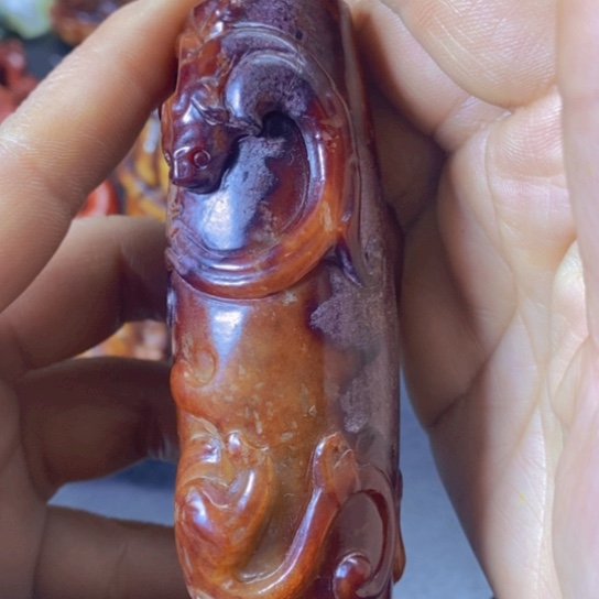 白玉菩提吊坠摆件