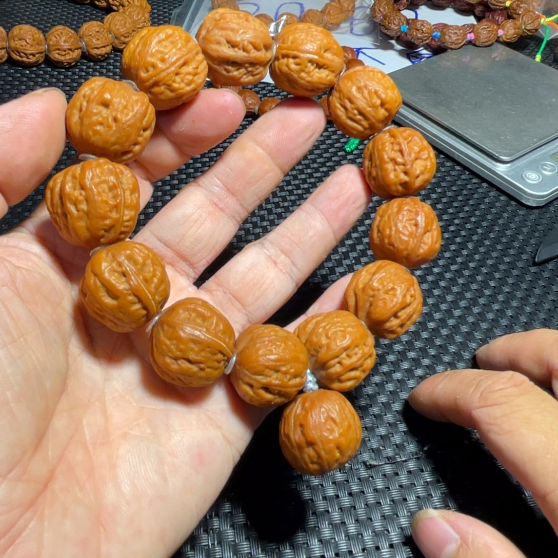文玩核桃手串玉玺方蟾20