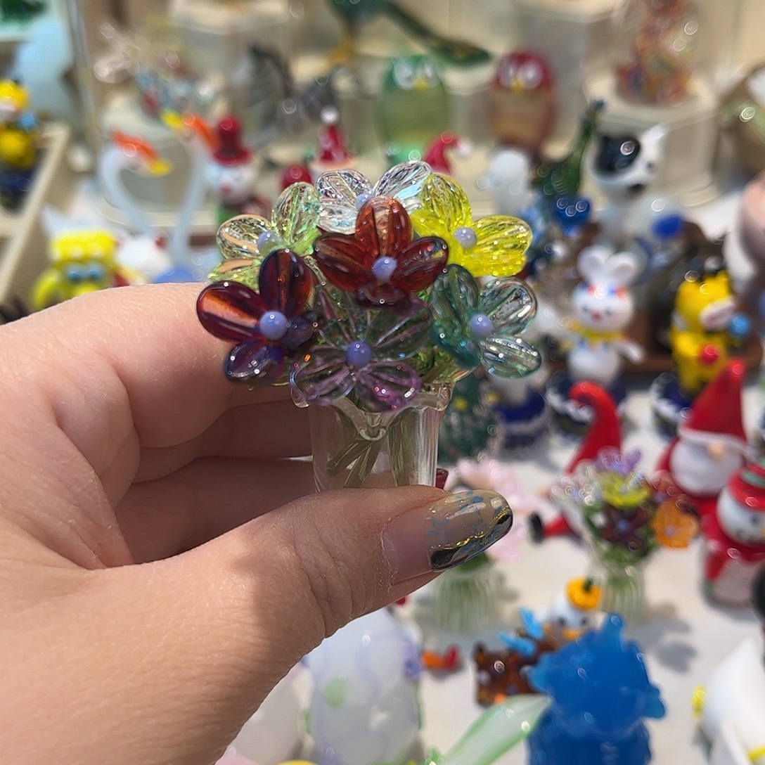 秘***园琉璃手工艺品琉璃花