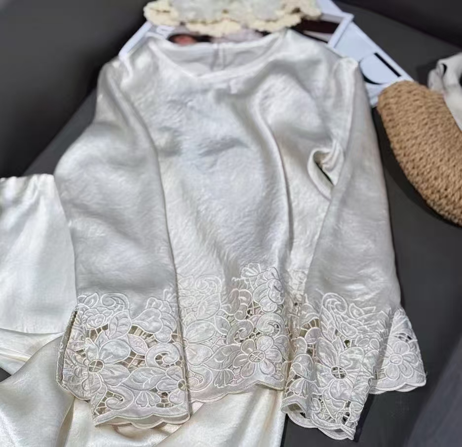 【浮世花】轻奢高级感气质时尚优雅女装上衣打底2025C18331-摆摆