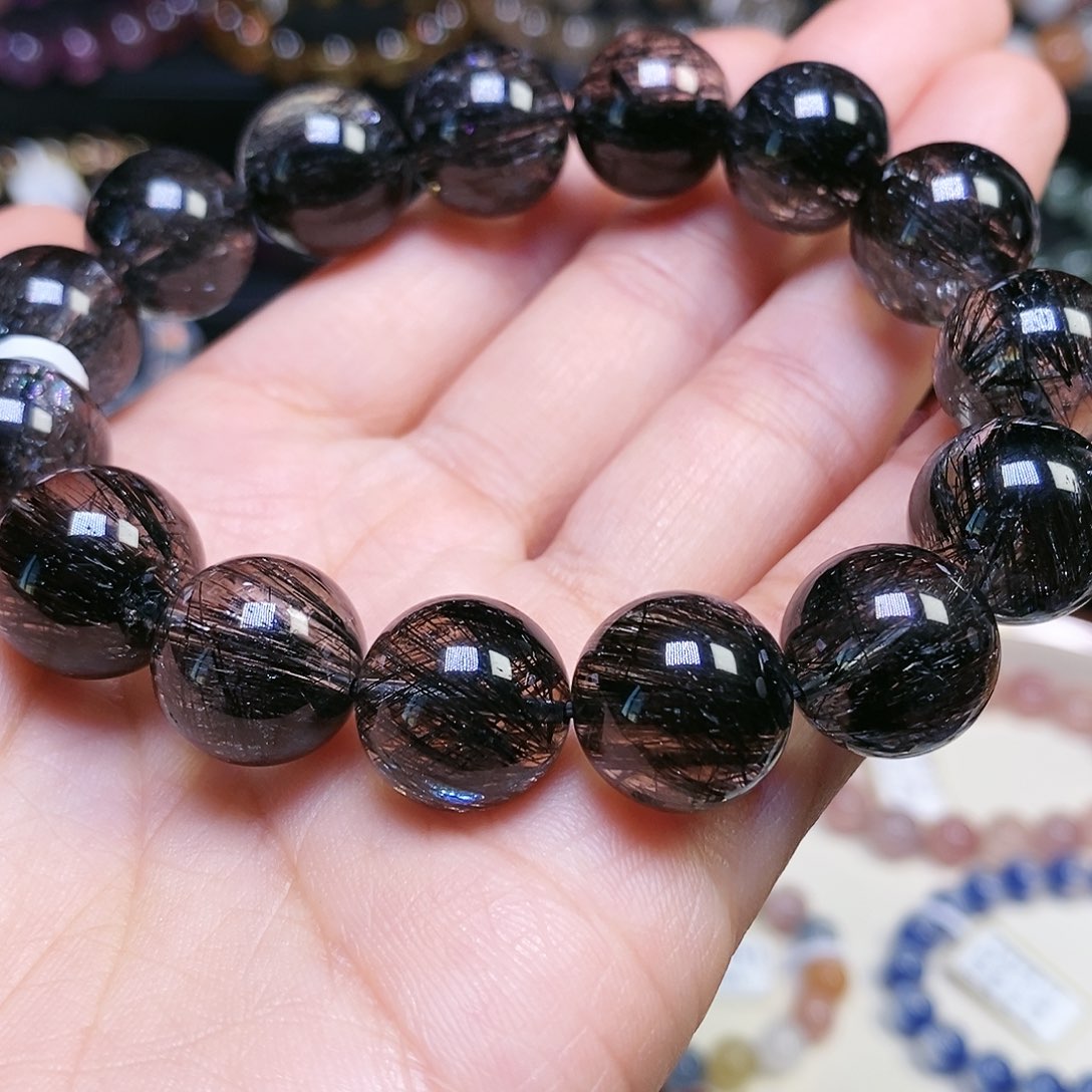 手串未镶嵌水晶黑发晶