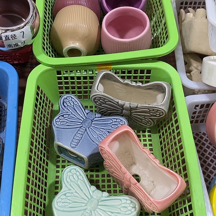 陶摆件陶盆有孔 瑕疵介意勿拍