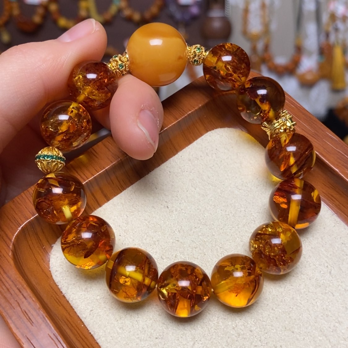 【闪购商品】手链蜜蜡未镶嵌手串