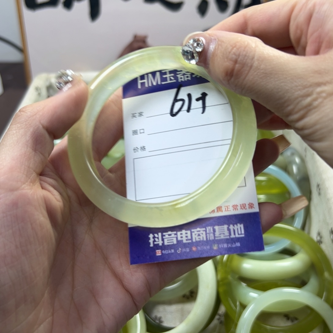 蛇纹石玉手镯未镶嵌691