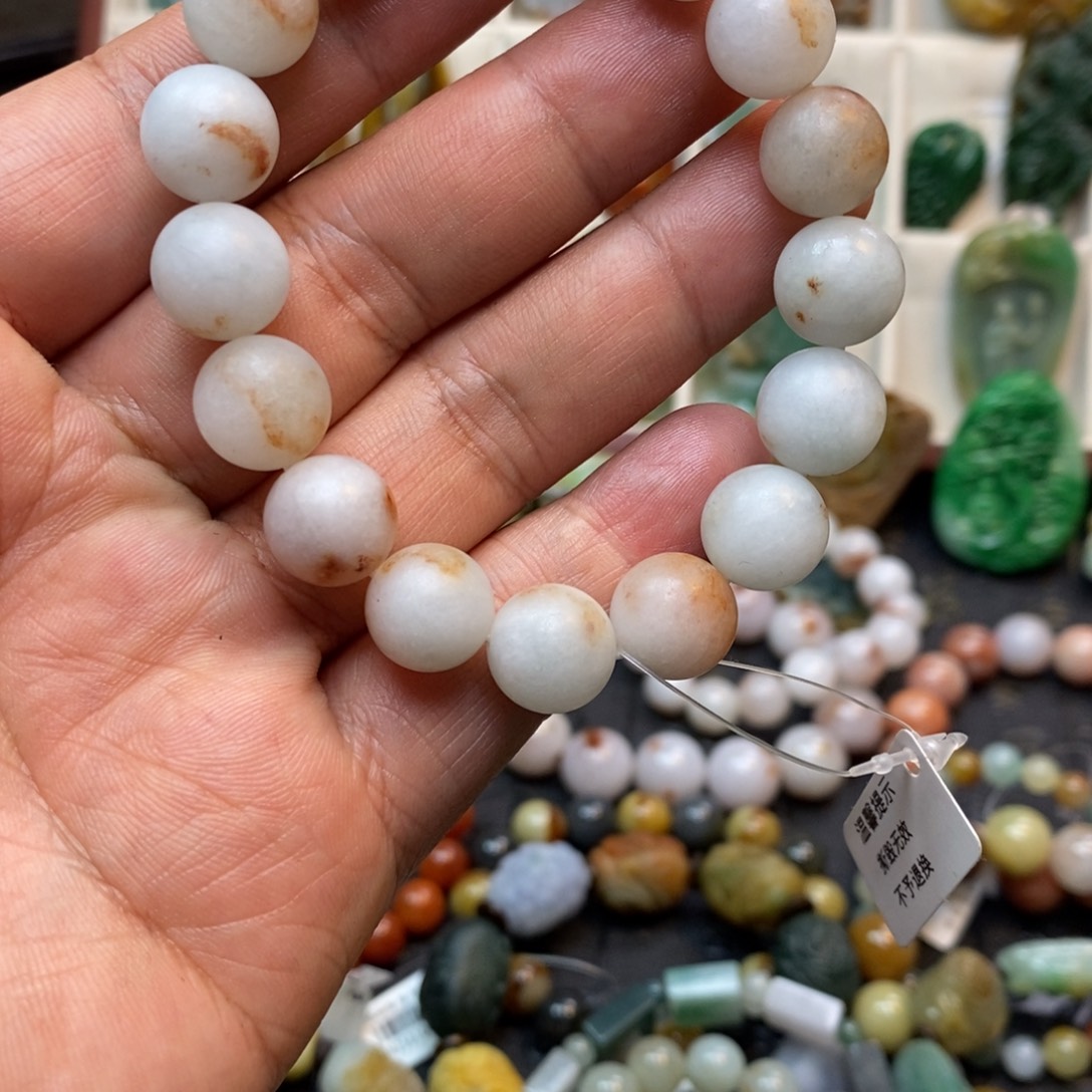 翡翠未镶嵌手串南齐