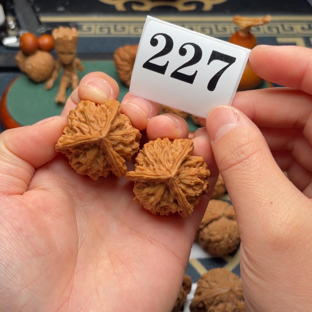 文玩核桃把件33全品正奔227号