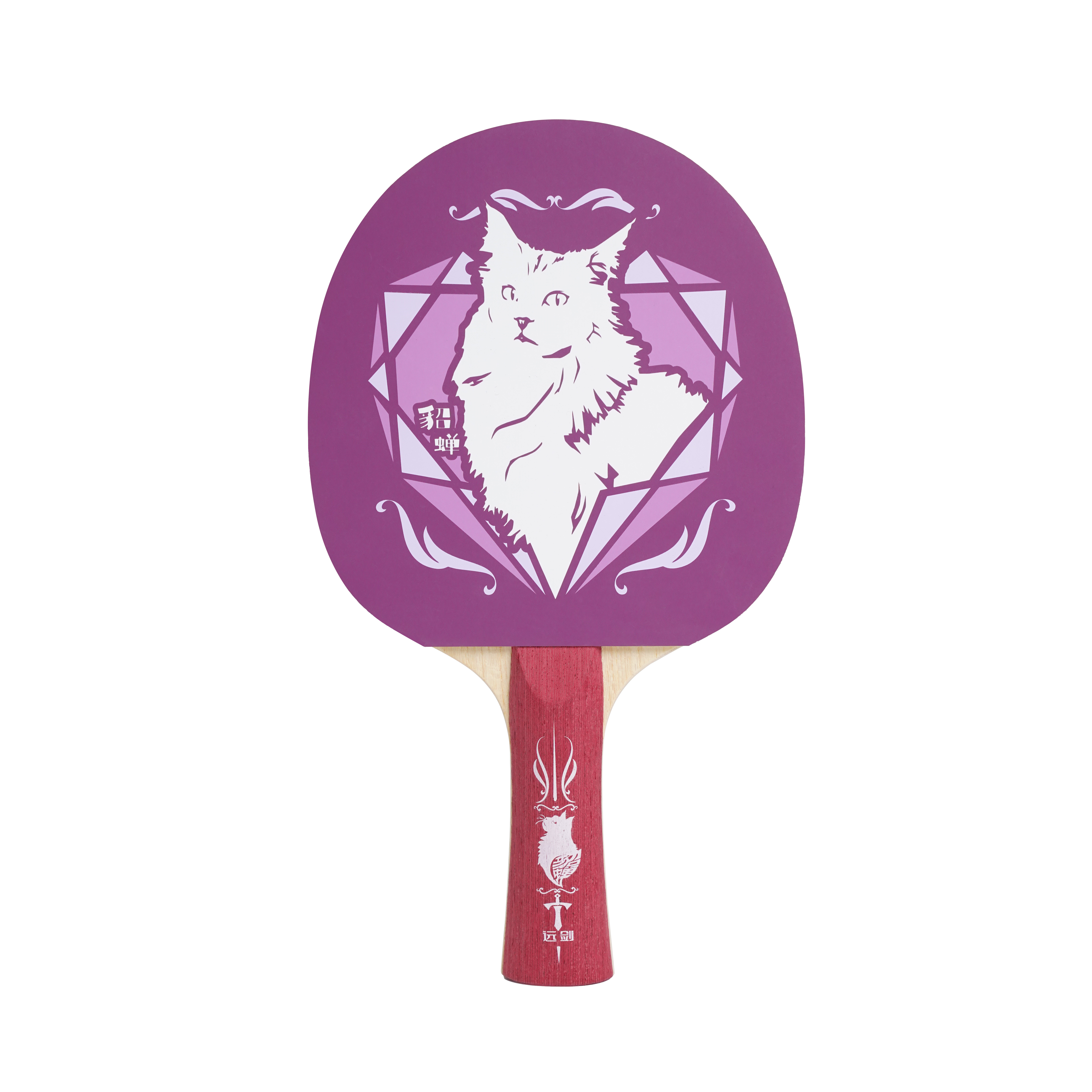 远剑猫猫乒乓球球拍