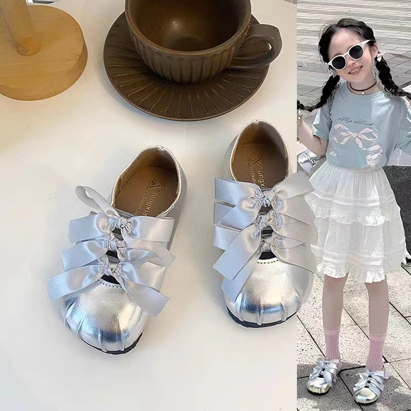 女童公主鞋儿童鞋子2025新款春秋小皮鞋宝宝白色女孩软底单鞋洋气