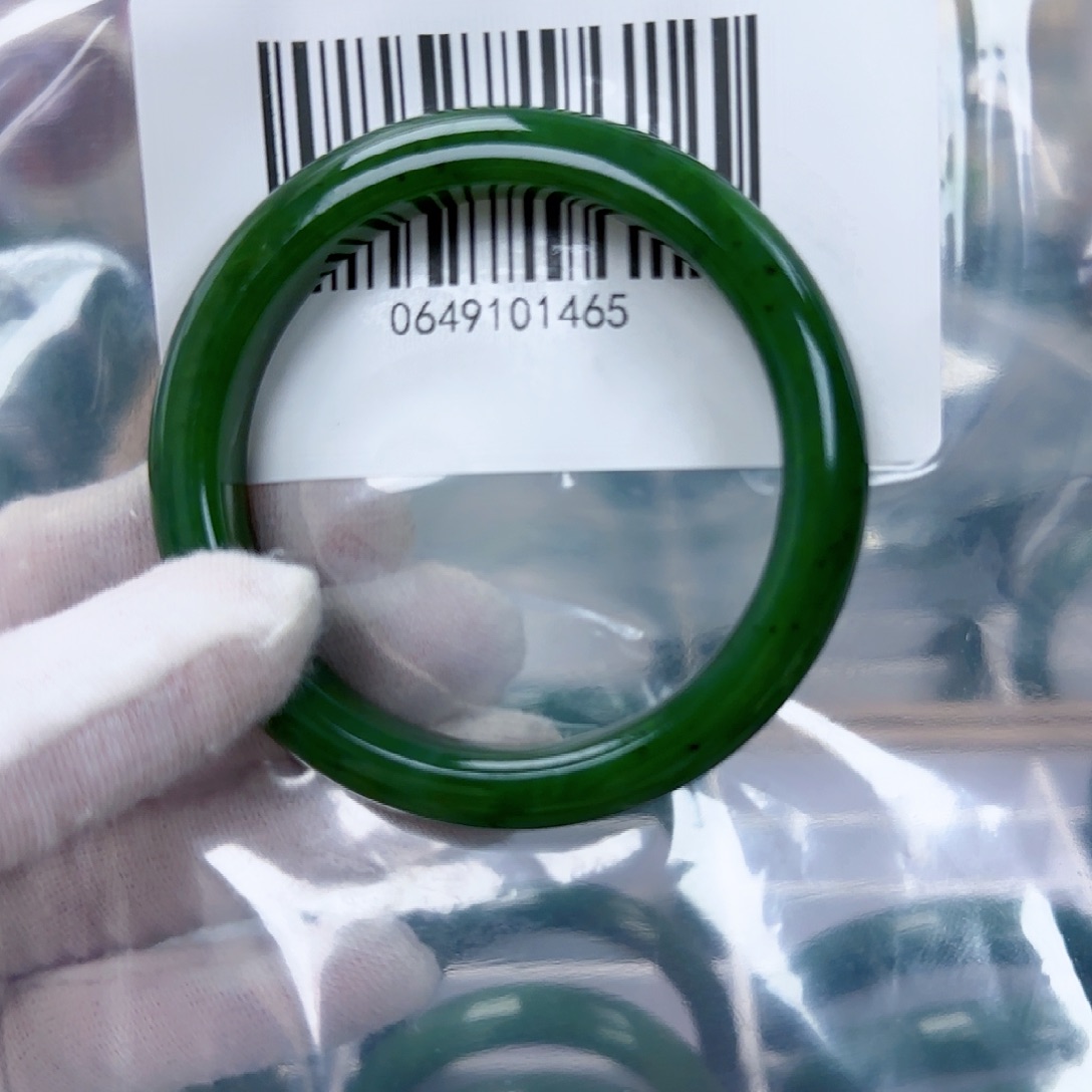 和田玉（碧玉）手镯未镶嵌55