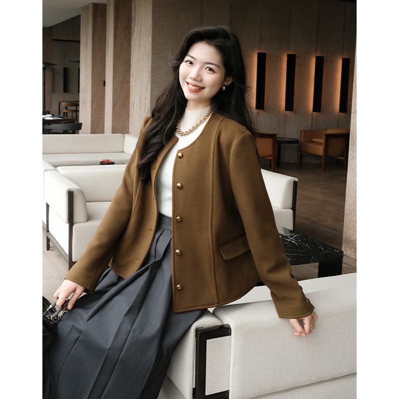 【特价捡漏】茉香绿茶外套 发热金扣休闲夹克美洋MEIYANG