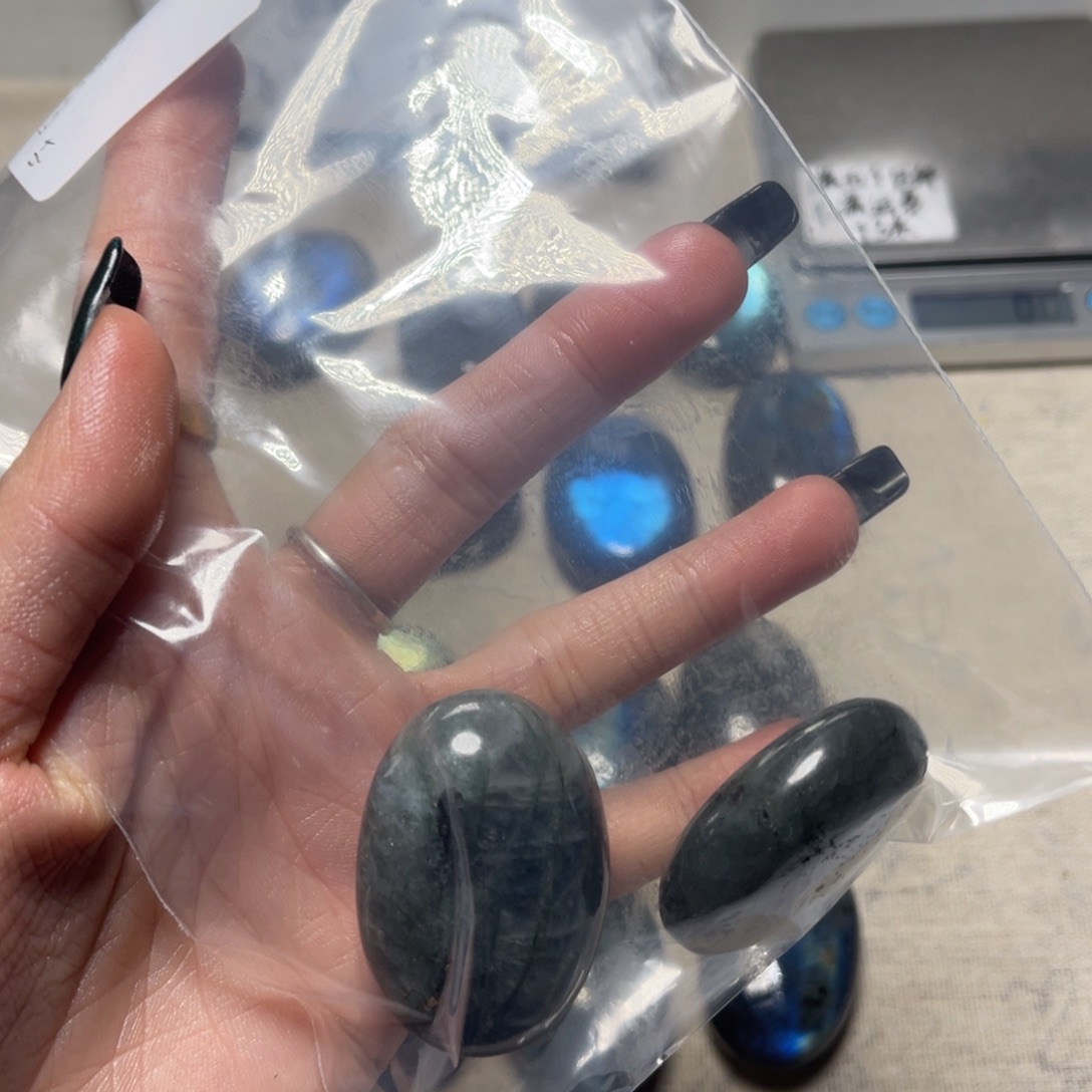 有机玻璃拉长石手把件