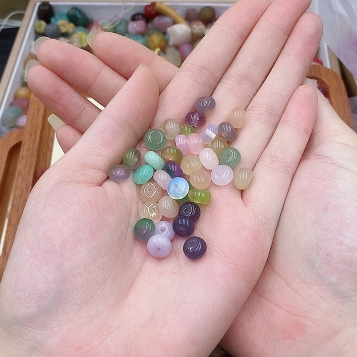 @***亮玛瑙未镶嵌手饰手串010