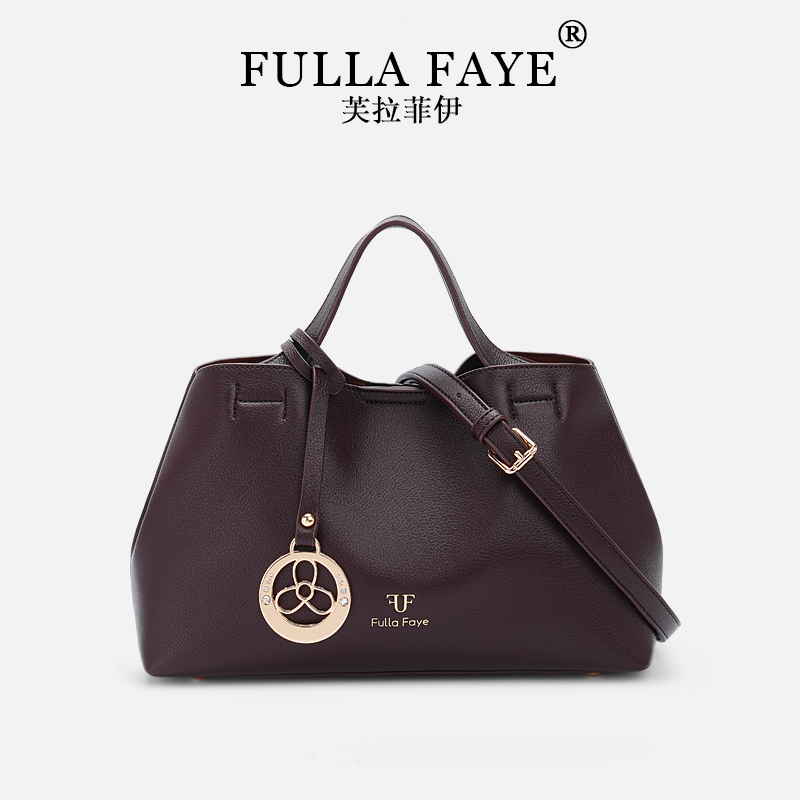 【FU】2025秋冬新款通勤百搭手提单肩斜跨包-咖啡色5683