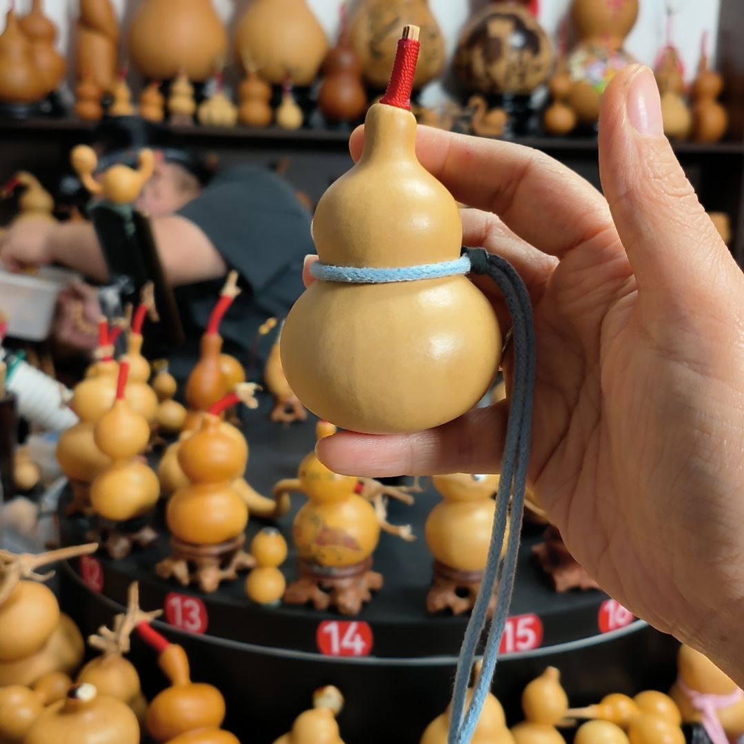 蝎***莱葫芦福禄双全手把件