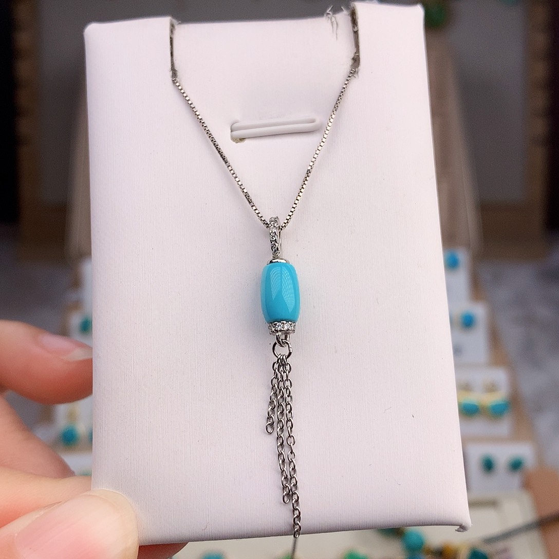 绿松石戒指银S925镶嵌