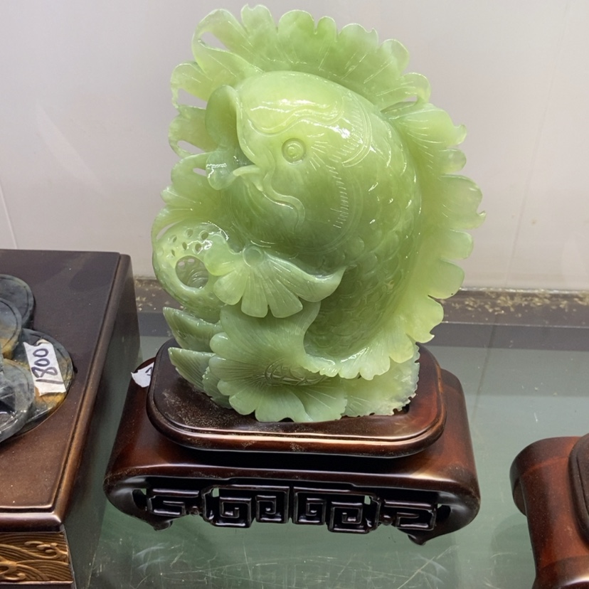 【闪购商品】玉白***家家居摆件手工制作