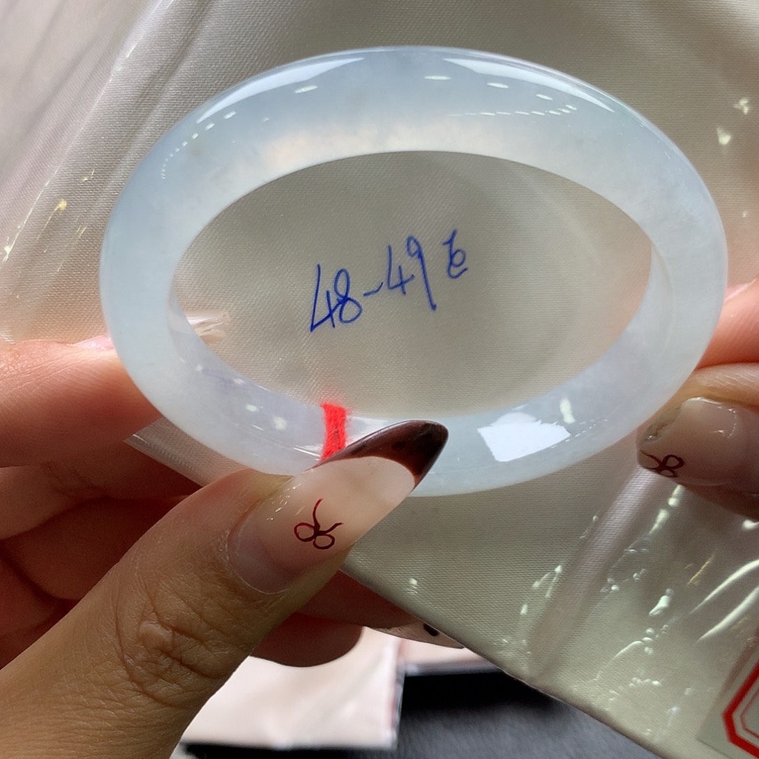 翡翠未镶嵌手镯（贵妃镯）9号