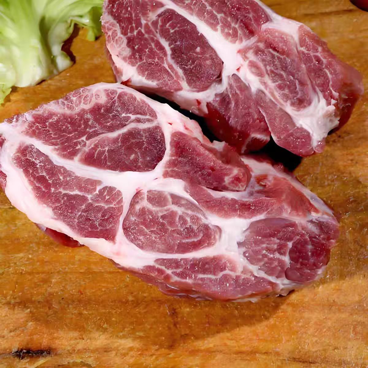 正宗土猪梅花肉现宰现杀 肉质鲜嫩可口 到手5斤