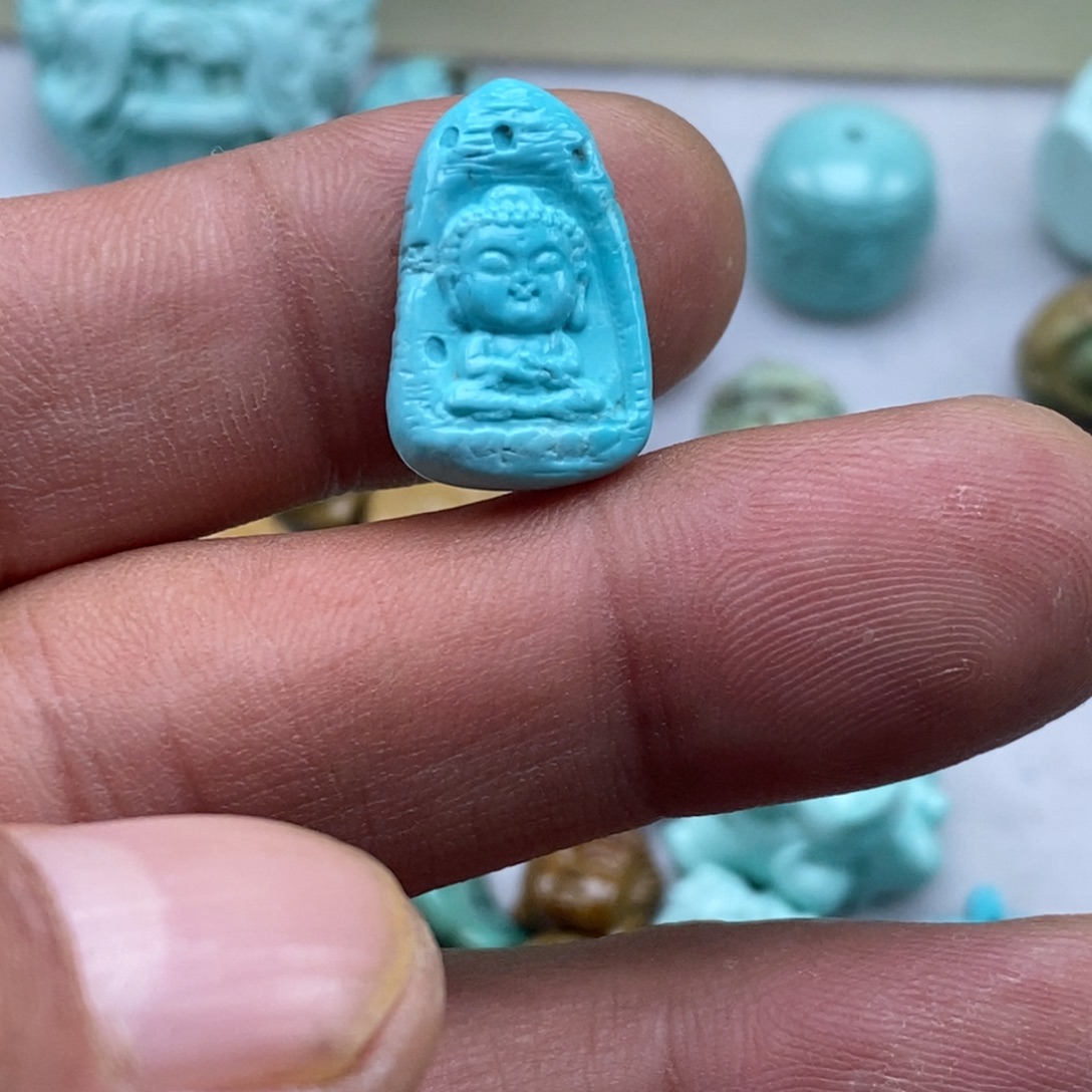 绿松石未镶嵌珠宝半成品