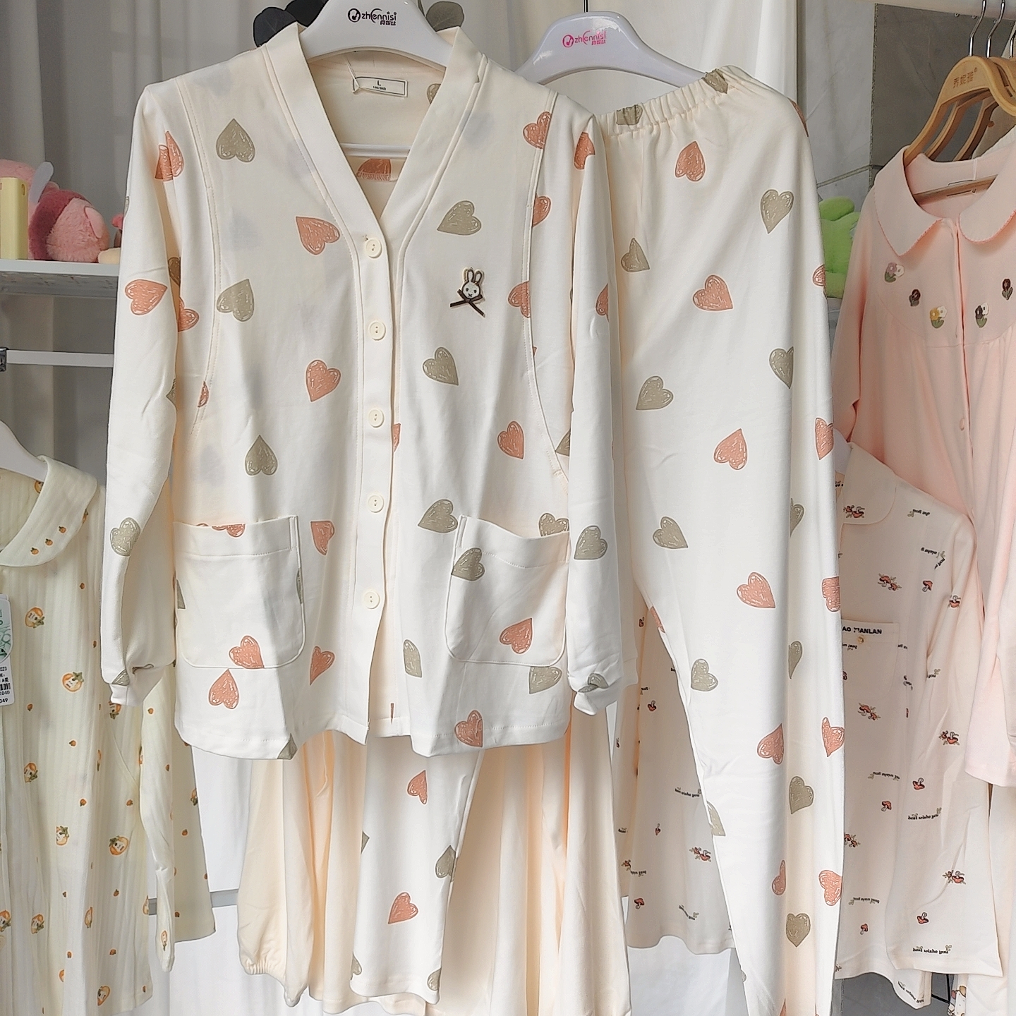 十月特美纯棉月子服春秋产后A类9.10月哺乳家居服待产秋孕妇睡衣