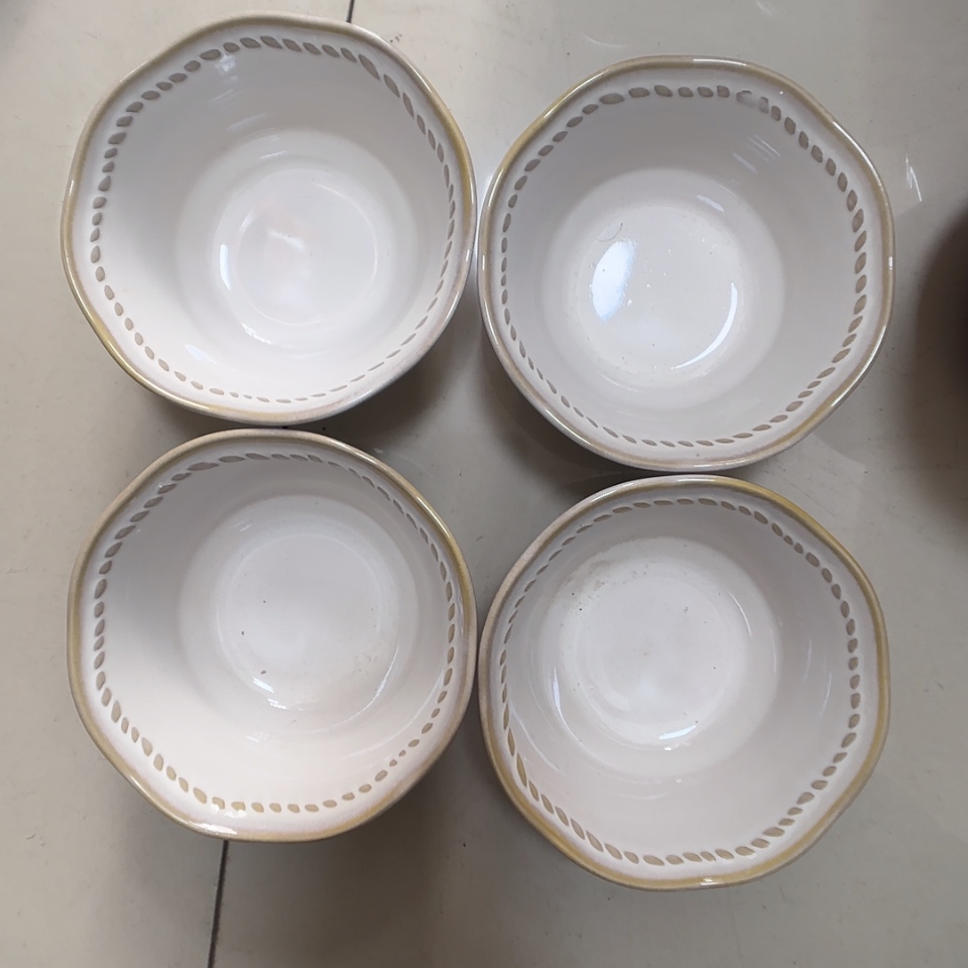 瓷片瑕疵特价陶瓷米饭碗