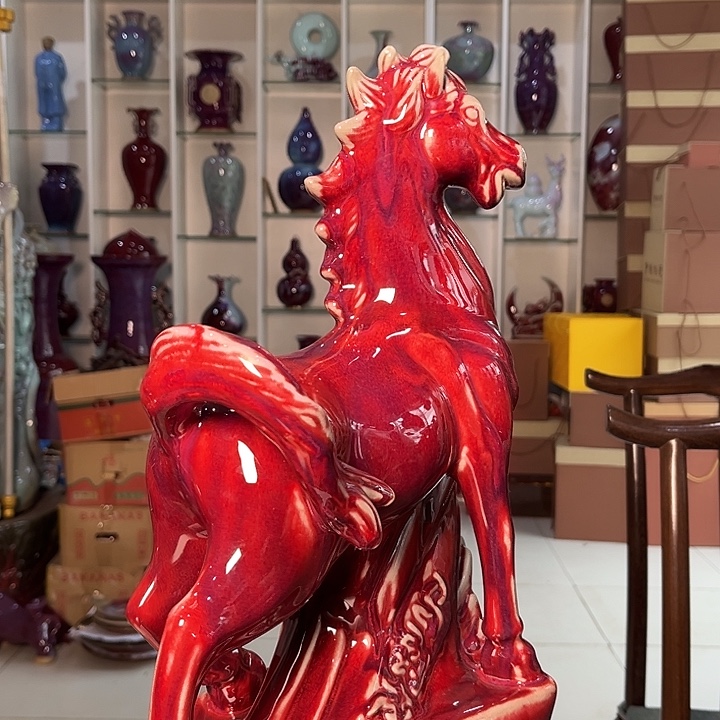 绿***晴钧瓷瓷片钧瓷摆件钧瓷摆件