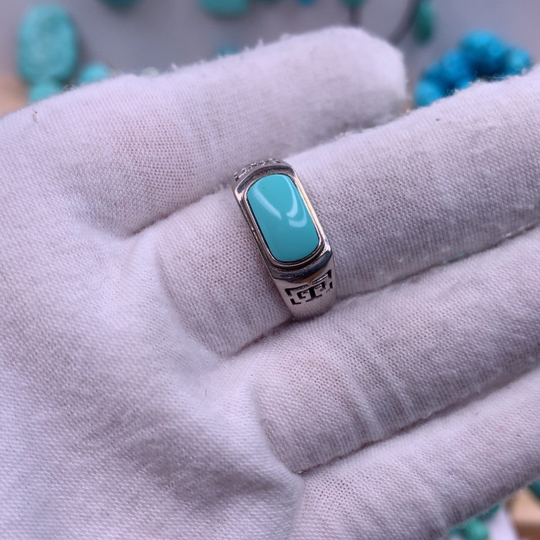 绿松石挂件银S925镶嵌西****组