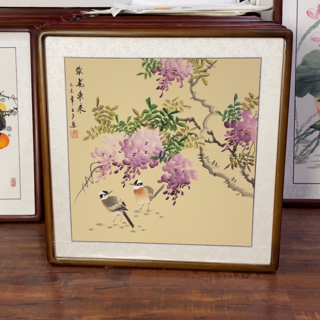 国画带框尺寸63*63厘米