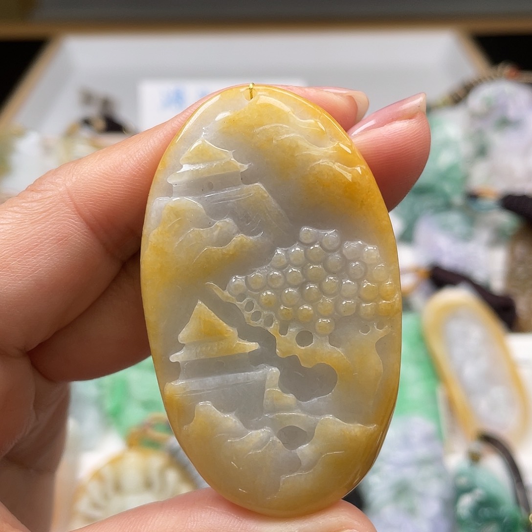 翡翠吊坠(不含链)未镶嵌