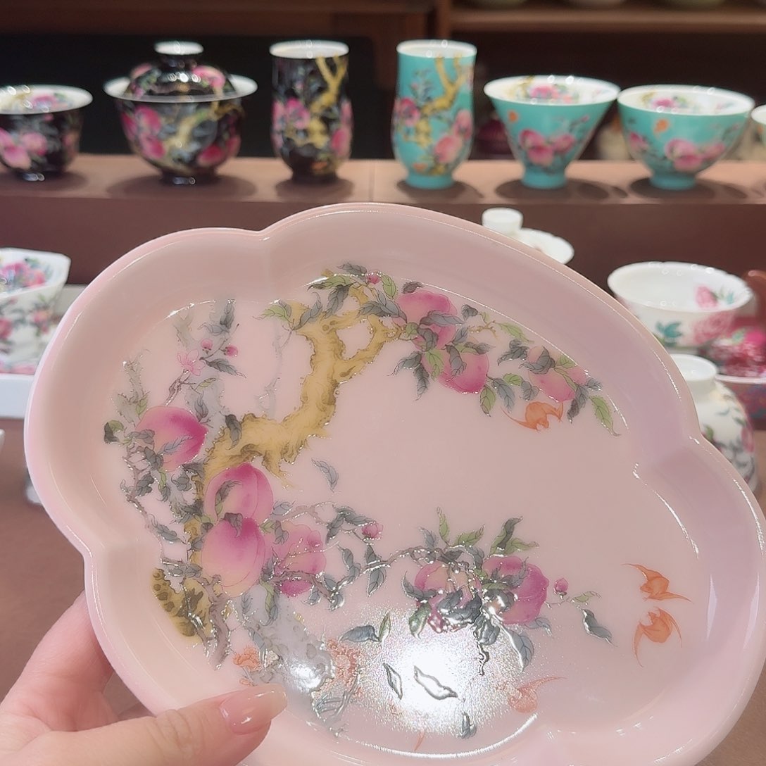 珐琅彩主人杯茶具套装