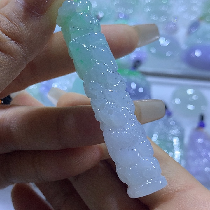 翡翠未镶嵌项链天然翡翠A货吊坠