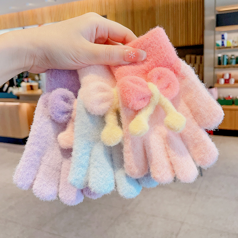 <清仓>儿童手套冬天加绒加厚可爱女孩秋冬季玩雪保暖防冻宝宝全