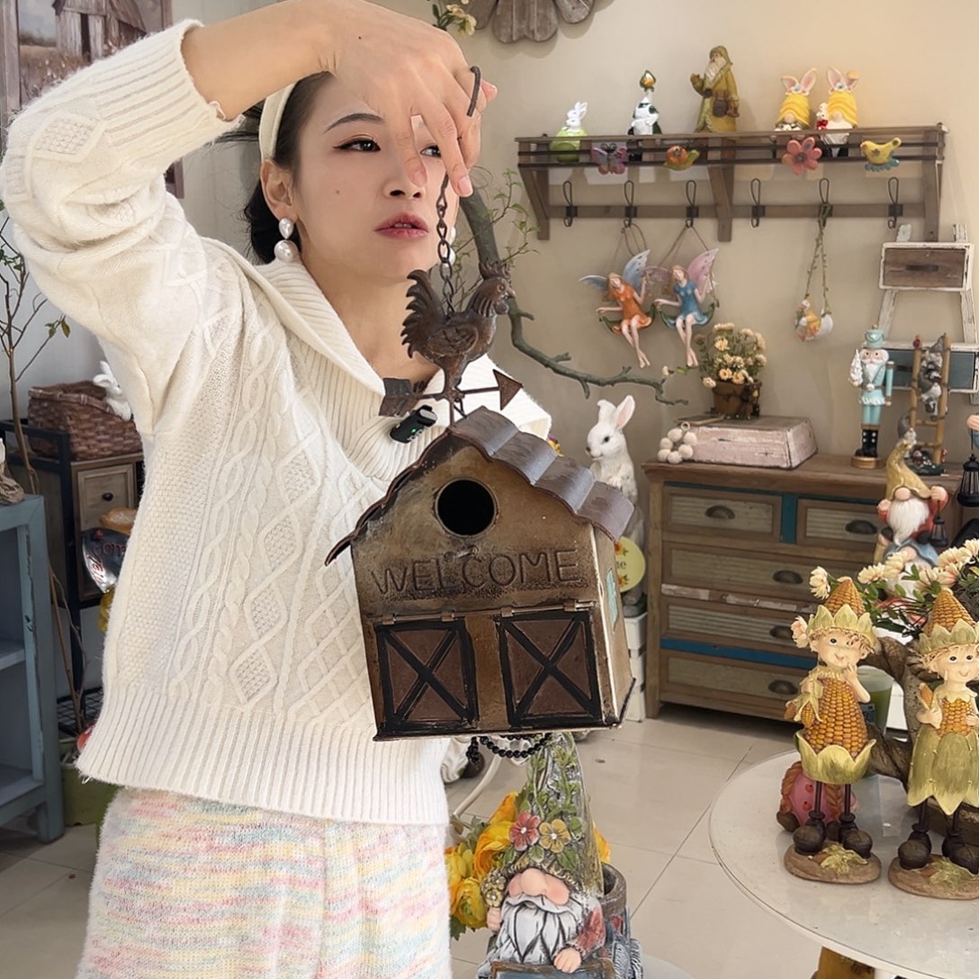 花园摆件红红火火