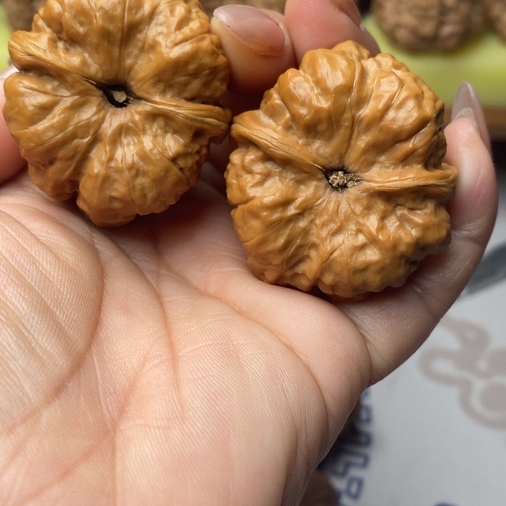 大叶紫檀（黑酸枝木类）文玩核桃蛤蟆头36尺